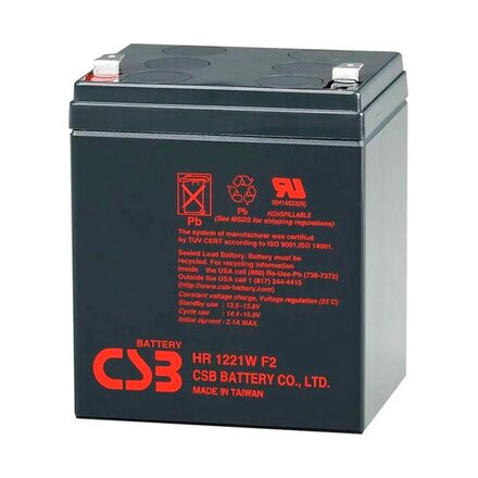 Baterias CSB VRLA 12V 5.1AH HR1221W