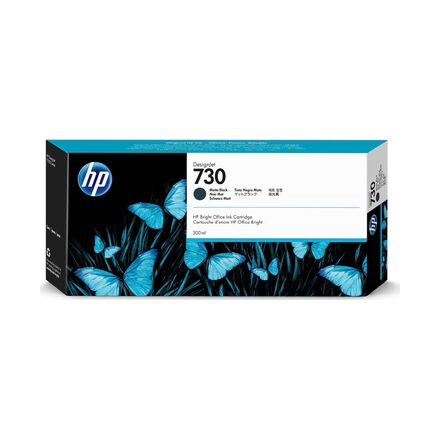 Cartucho de Tinta HP 730 Preto Fosco PLUK 300 ml