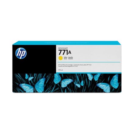 Cartucho de Tinta HP 771A amarelo PLUK 775 ml B6Y18A