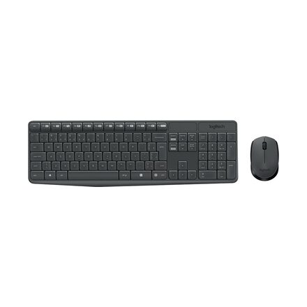 Kit Teclado e Mouse Logitech MK235 Preto sem fio 920