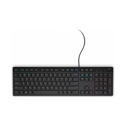 Teclado Dell KB216 CSG Multimídia com Fio Preto